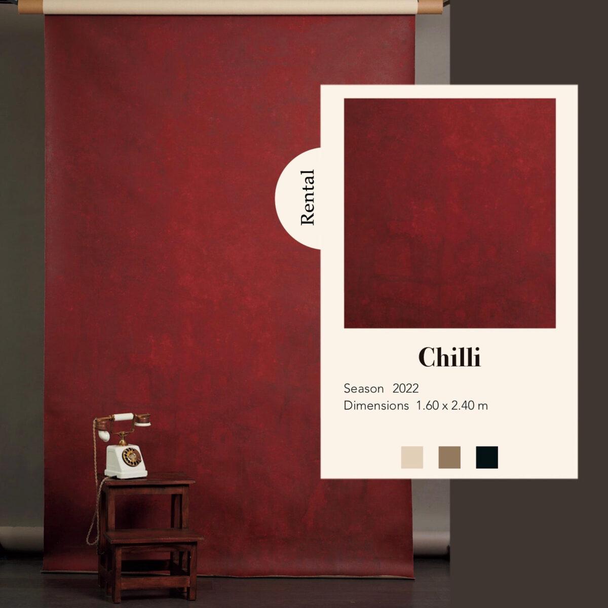 Chilli backdrop by La Imitola